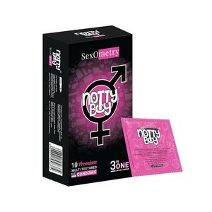 NottyBoy Sexometry–3 In One Condoms 10's Pack